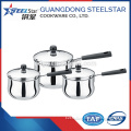 Hot selling Stainless Steel Saucepan Set with stainless steel lid